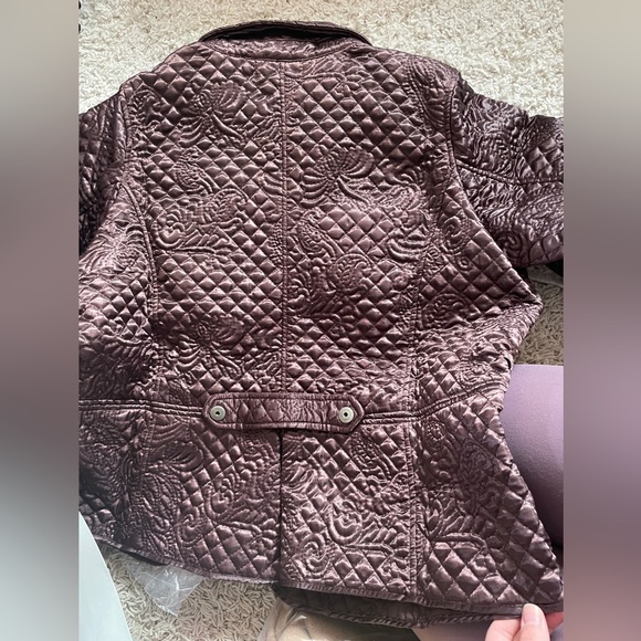 Motto Your Style Mantra Quilted Brown Coat New - Picture 4 of 14